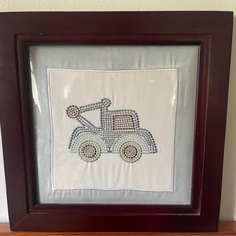 Stitched Truck Art Baby’s Room Decor